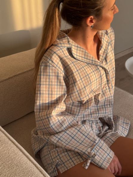 bulgarski - produkti - Loungewear сет "Blue Candy Cane"