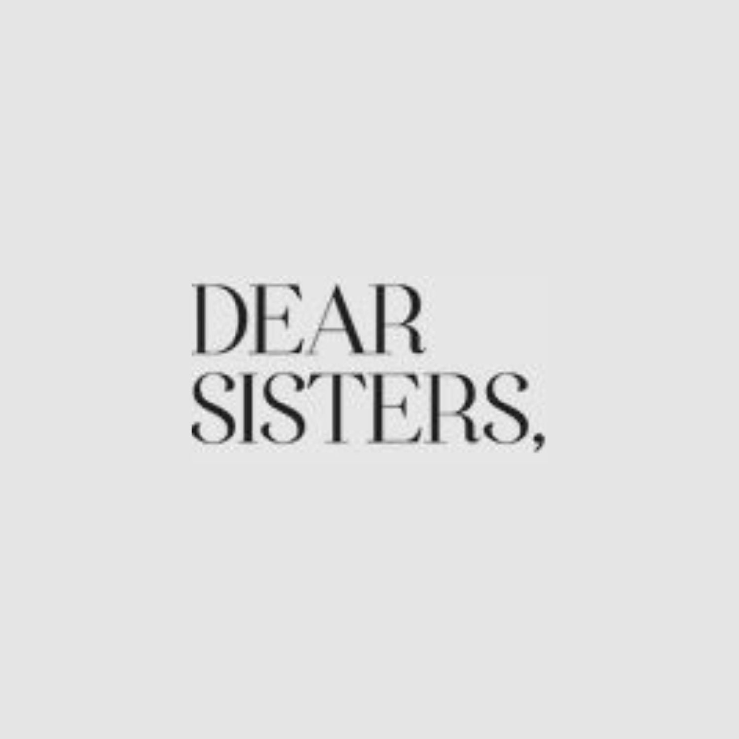 Лого на българския моден бранд Dear Sisters
